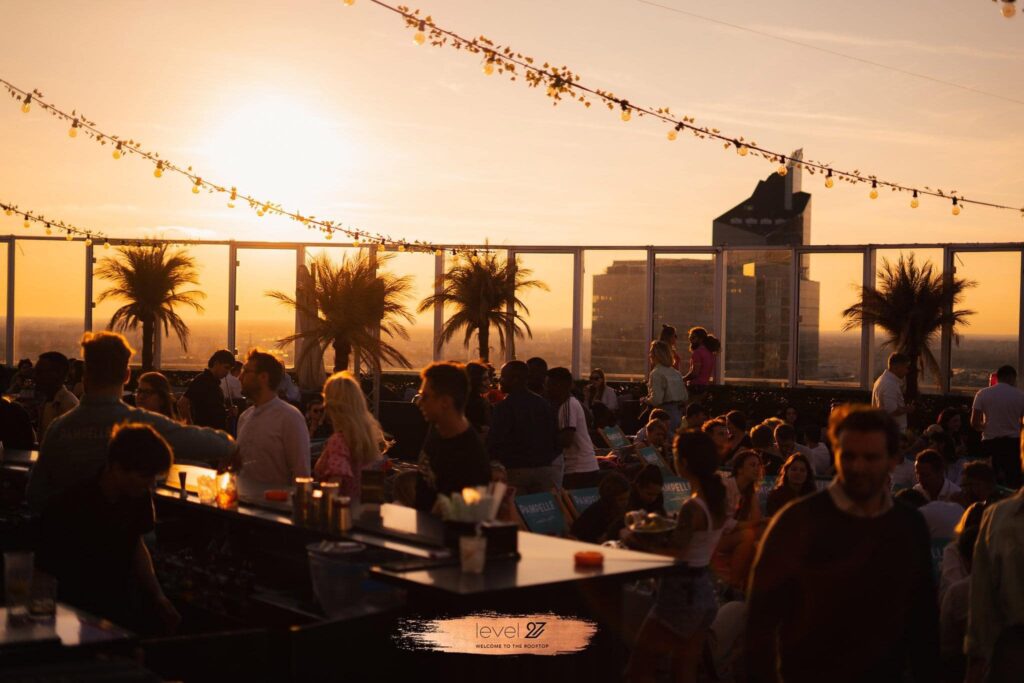 Corporate event on the rooftop